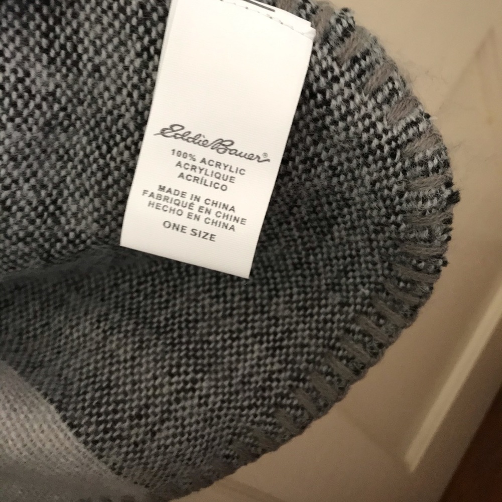 NWOT Eddie Bauer Shawl - Brown Plaid - Picture 6 of 7